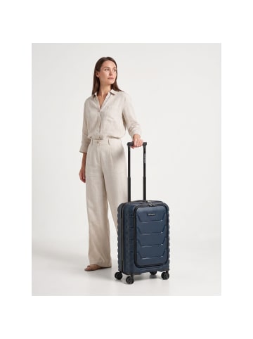 Smartbox Edition 01 4 Rollen Kabinentrolley 55 cm Laptopfach navy