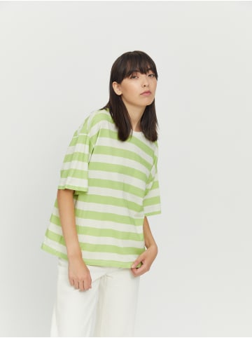 MAZINE T-Shirt Ravi T in apple green/offwhite