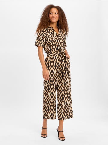 comma Jumpsuit in schwarz beige