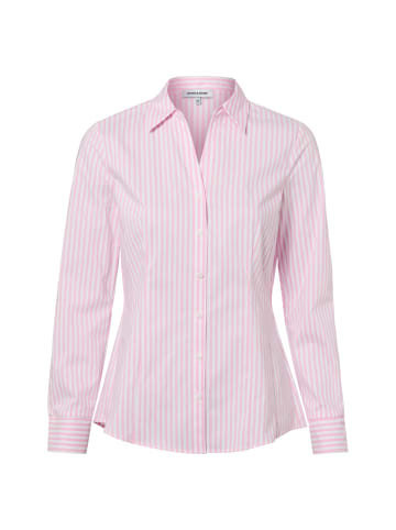 More & More Bluse in weiß rosa