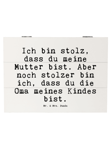 Mr. & Mrs. Panda Geschenkbox Ich bin stolz, dass... mit Spruch in Weiß