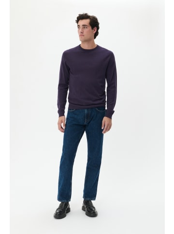 Matinique Strickpullover Margrate Gerade Passform in Nightshade Melange
