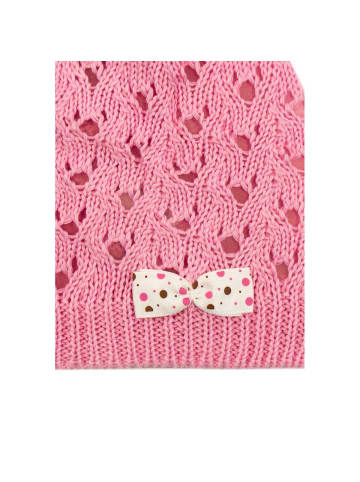 Aliap Babymütze Schleife in rosa/pink