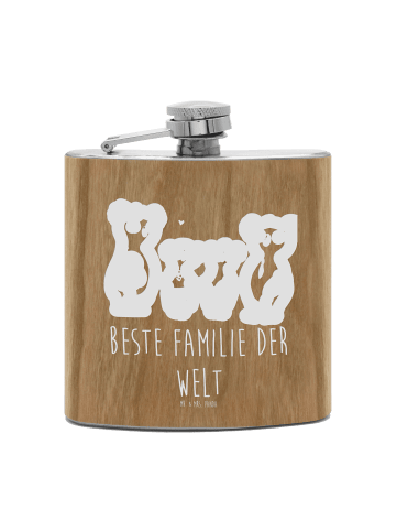 Mr. & Mrs. Panda Taschenflasche Koala Familie zwei mit Spruch in Braun