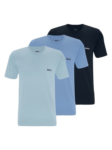 BOSS 3er Pack T-Shirts Crew-Neck in Blau
