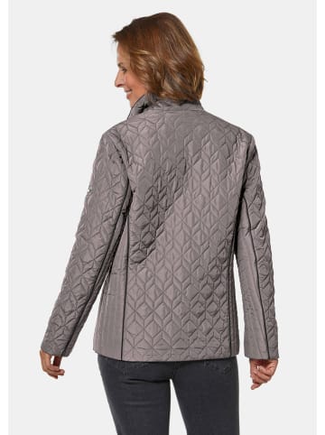 GOLDNER Kurzgröße:  Winterjacke mit Stehkragen in mondstein / graphit