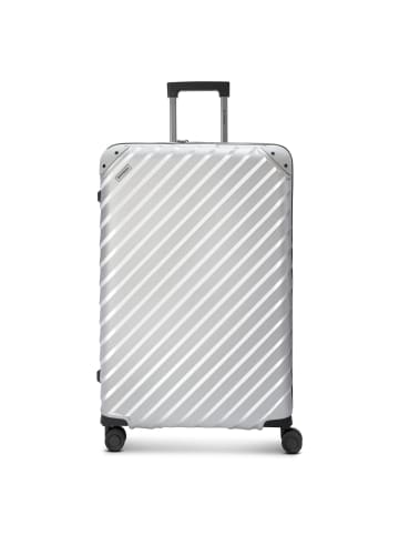 Pactastic Collection 03 4-Rollen Trolley 75 cm mit Dehnfalte in silver metallic