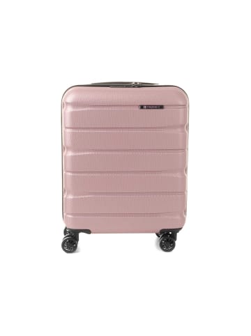 Franky 55er Spinner A-B-S13 Handgepäck Hartschalenkoffer mit TSA-Schloss Shiny Rose