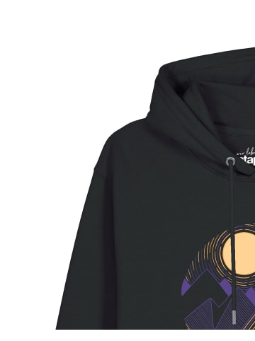wat? Apparel Sweatshirt Geometric Landscape 3 in Schwarz