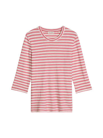 Marc O'Polo Gestreiftes T-Shirt regular in Medium Pink