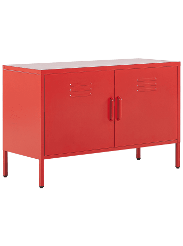 Beliani Büroschränke URIA in Rot - (W) 100 x (H) 65 x (L) 40 cm