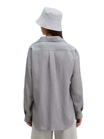 Marc O'Polo Streifenbluse relaxed in Medium Blue