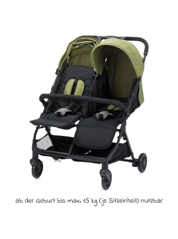 fillikid Geschwister- & Zwillingskinderwagen Twin in schwarz,gruen