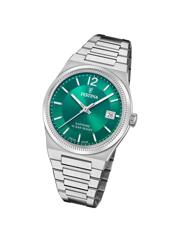 Festina Analog-Armbanduhr Festina Swiss Made silber mittel (ca. 35mm)