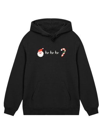 F4NT4STIC Hoodie Ho ho ho Weihnachten in schwarz