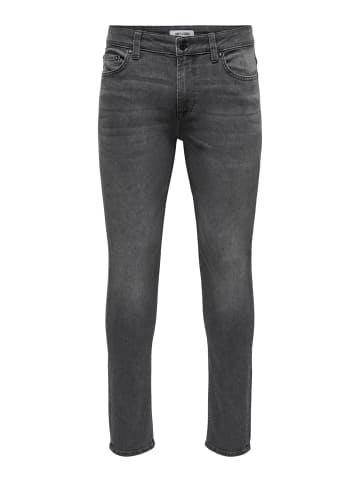 Only&Sons Slim Fit Jeans Basic Hose Stoned Washed Denim Pants ONSLOOM in Hellgrau