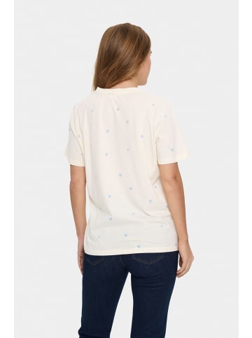 SAINT TROPEZ T-shirt DagniSZ Lockere Passform in Ice Airy Hearts