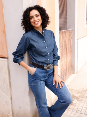 WITT WEIDEN Jeansbluse in blue-stone-washed