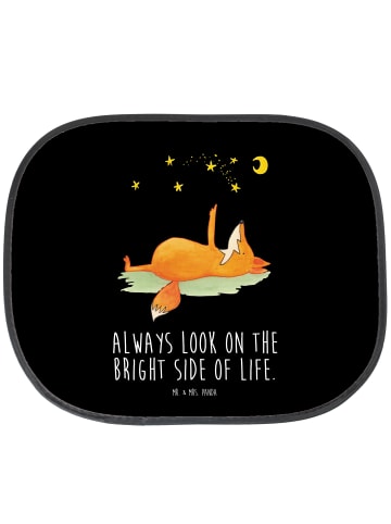 Mr. & Mrs. Panda Auto Sonnenblende Fuchs Sterne mit Spruch in Schwarz