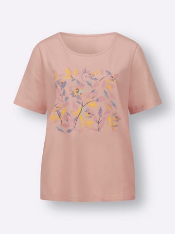 Sieh an! Kurzarm-Shirt in puder-rosenquarz