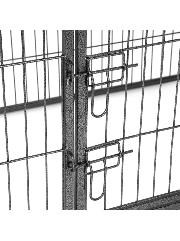 Feandrea Freilaufgehege Kaninchen Dack in Grau - (B)80 x (H)70 x (T)122 cm
