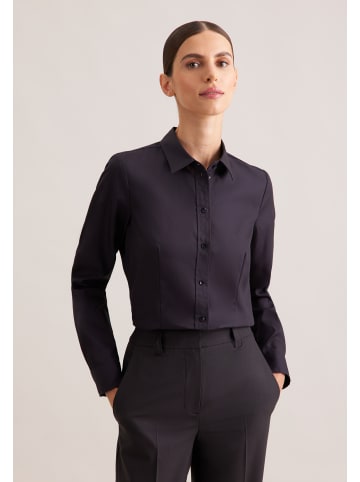 Seidensticker Klassische Bluse Regular in Schwarz