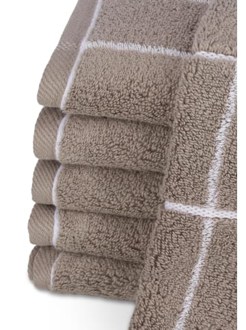 Ross 6 X Gästetuch im Set Sensual Skin Karo in Flanell