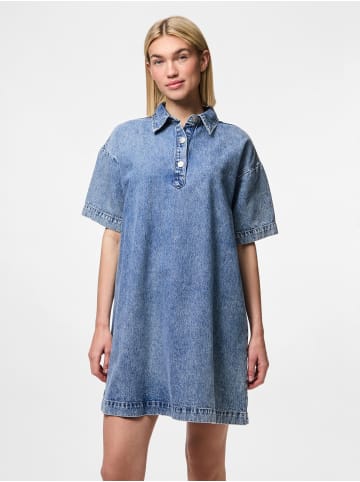 Pieces Jeanskleid in Medium Blue Denim