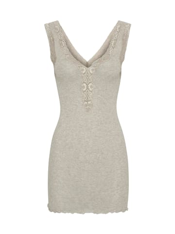 Seamless Basic Top Cotton Lacey in Desert Melange
