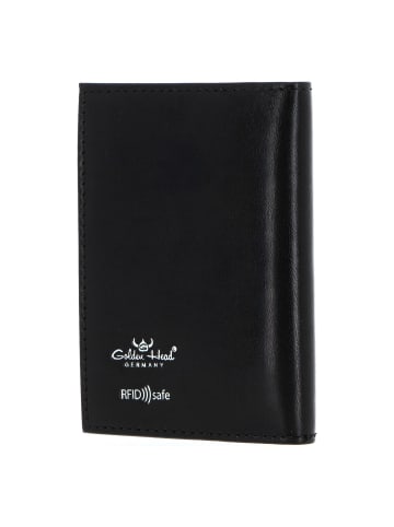 Golden Head Colorado Kreditkartenetui RFID Schutz Leder 7 cm schwarz