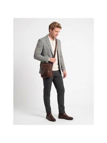 Greenburry Newport Umhängetasche Leder 19 cm coffee