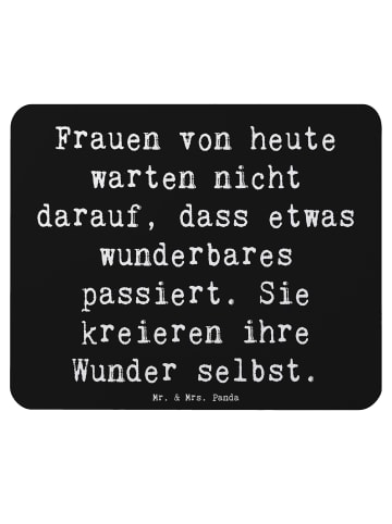 Mr. & Mrs. Panda Mousepad Spruch Hoffnung schaffen mit Spruch in Schwarz