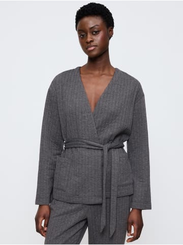 Triumph Morgenmantel Cozy Comfort Robe Top Quilted in DARK GREY MELANGE