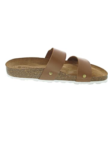 Hey Marly Casual Cork Cognac Pantolette Braun