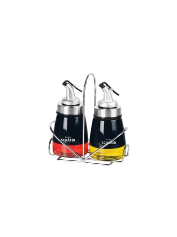Schäfer 2er-Set Essig- / Ölspender in Schwarz