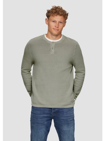 QS Strickpullover langarm in Olive