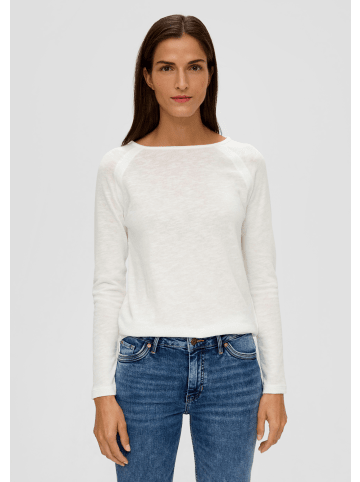 S. Oliver T-Shirt langarm in Creme