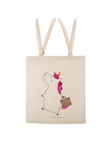 Mr. & Mrs. Panda Tote Bag Einhorn Koffer ohne Spruch in Creme