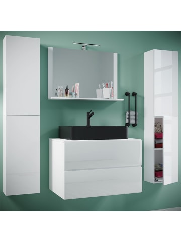 ebuy24 Badmöbelset LendasXLBL weiß weiß 147 x 52 cm