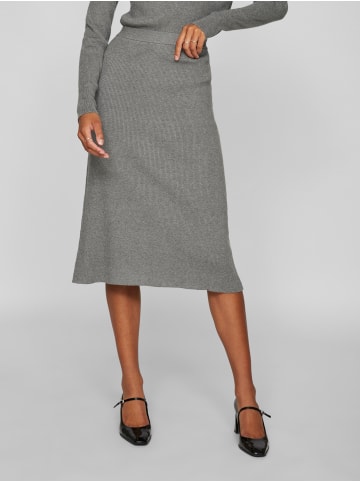 Vila Strickrock Maxi  A-Linie elastischer Bund in Grau-3