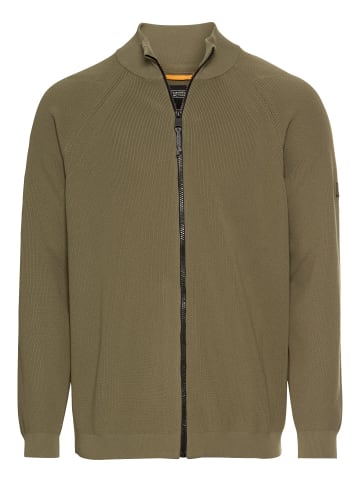 Camel Active Strickjacke aus atmungsaktivem Polyester in Dunkelgrün