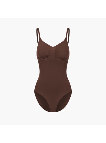 CFAB Figurformender Body mit Slip in Braun