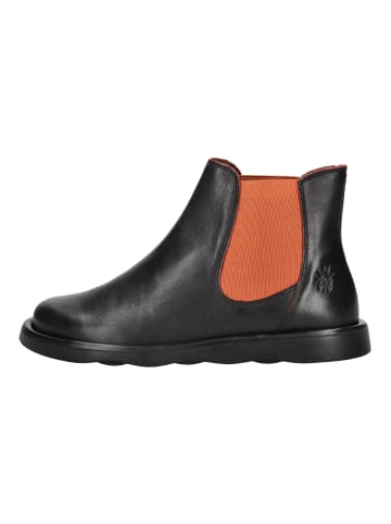 Fly London Stiefelette in Schwarz/Rot