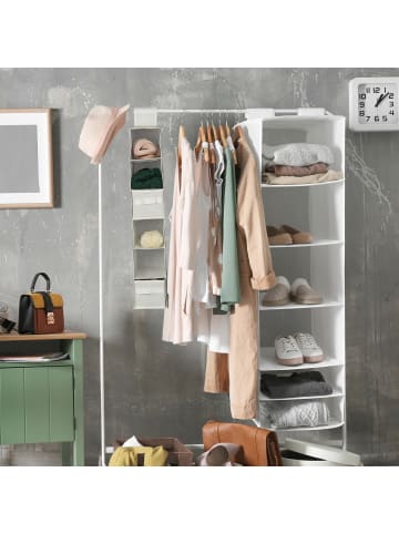 relaxdays 4 x Hängeregal in Weiß - (B)14,5 x (H)82 x (T)30 cm