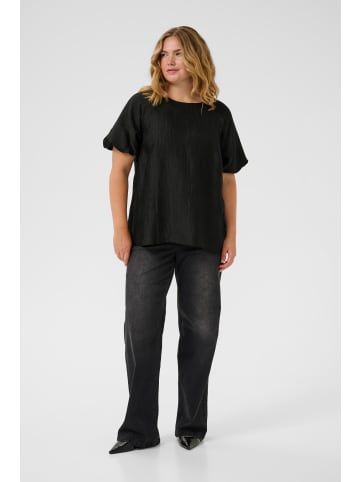 KAFFE curve Bluse kurzarm KCgirla Regular fit in Black Deep