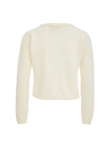 CARNEA Damen Strickjacke in Wollweiss