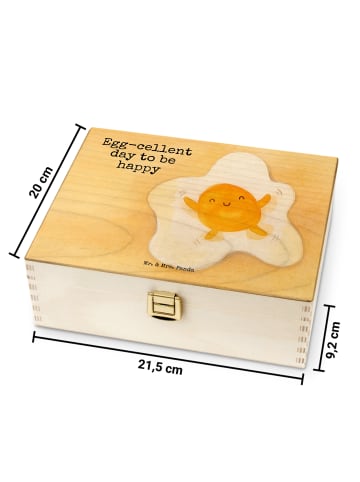 Mr. & Mrs. Panda Teebeutel Organizer Spiegelei Ei Design mit Spruch in Weiß