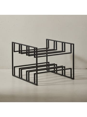 KADIMA DESIGN Weinflaschenhalter für 6 Flaschen 29x21x25 cm Weinregal Metall