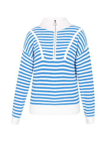 usha BLUE LABEL Women Sweater in Blue Stripes