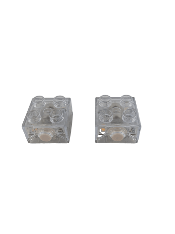 LEGO DUPLO 2x2 Blinklicht 2 Stück in transparent
